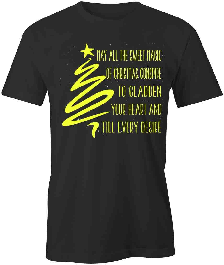 THE SWEET MAGIC OF CHRISTMAS TShirt Tee Short-Sleeved Cotton HOLIDAY S1BSA444 M