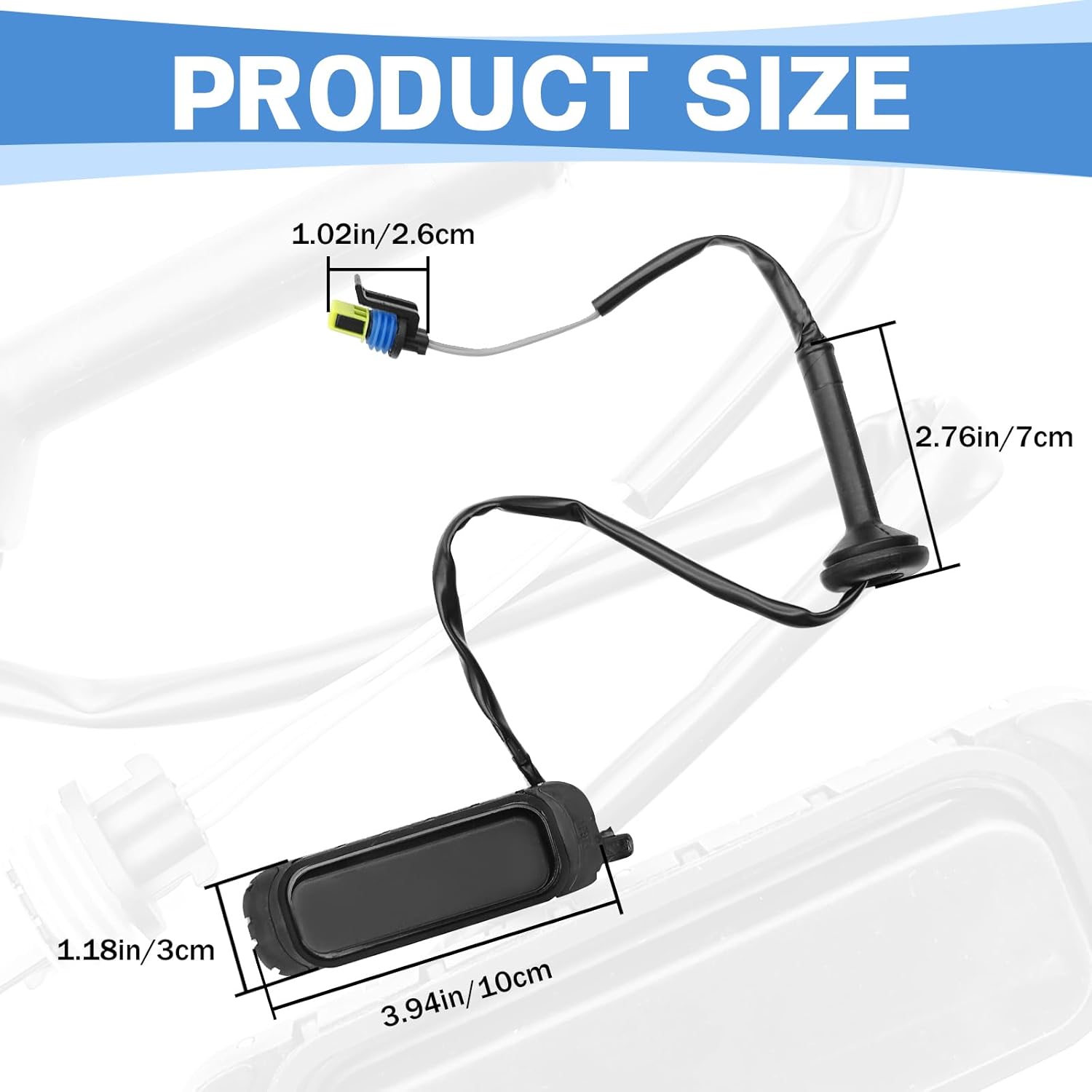 

Rear Liftgate Release Switch Button (15106857) - Compatible with 2007-2014 Chevy Suburban/Tahoe, GMC Yukon XL, Escalade ESV, Replaces #901-156 & OEM