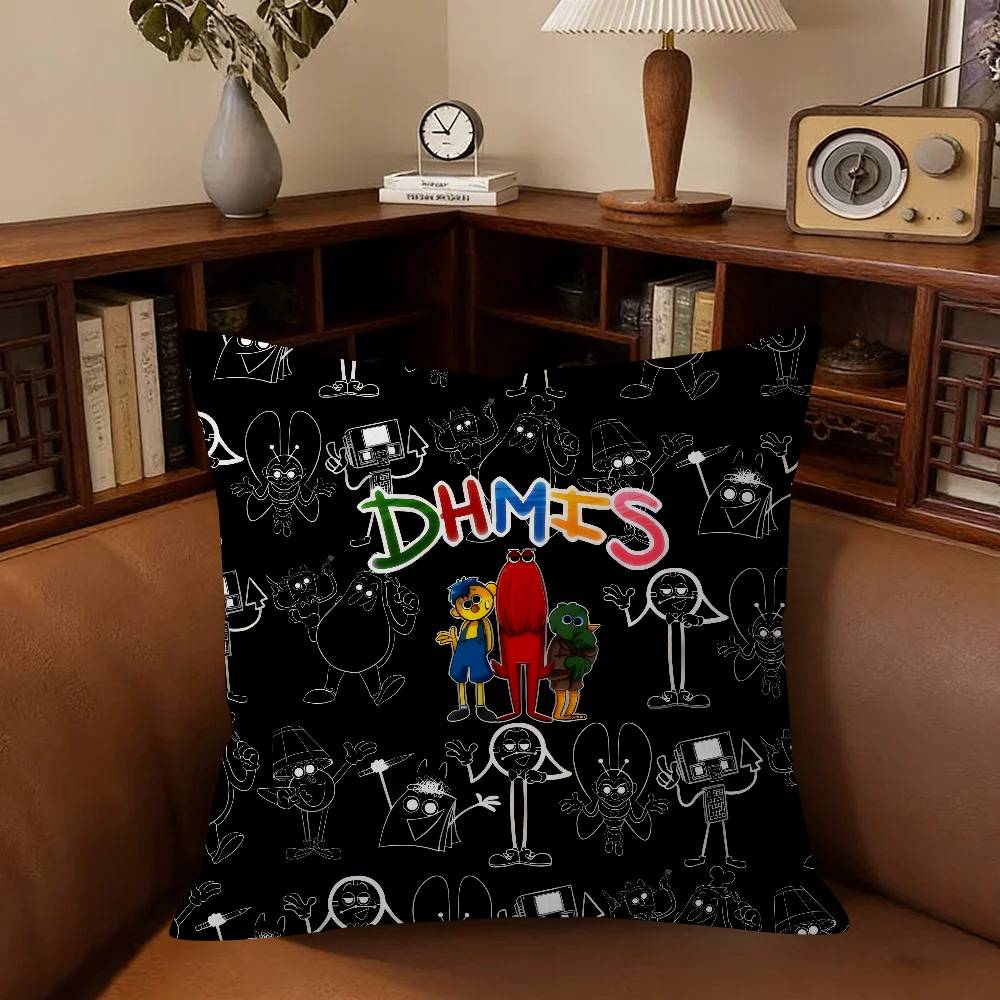 Dont Hug Me Im SScared Pillow Covers Cartoon Sofa Decorative Home Doublesided Printing Short Plush Cute Cushion Cover