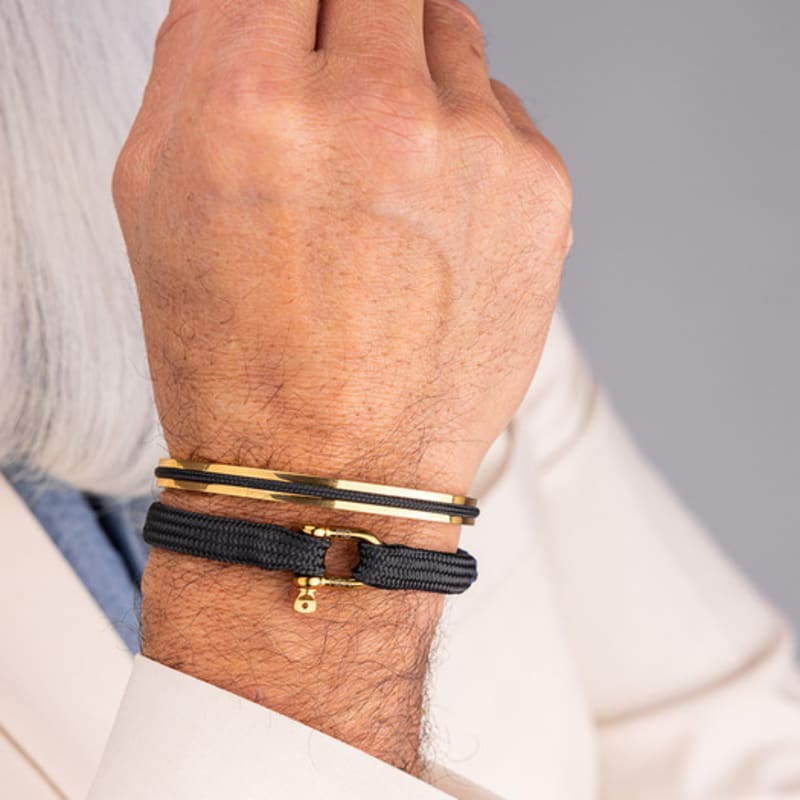PIG & HEN Nabak 6 Bracelet - Black X Gold