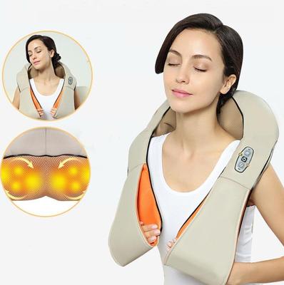 Electric Neck Back Massager Shiatsu Pillow Infrared Heating Roller Massager Shoulder Body Relaxation