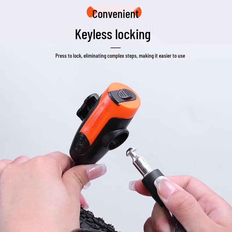 GEETHA Přenosný ocelový lankový zámek na kolo