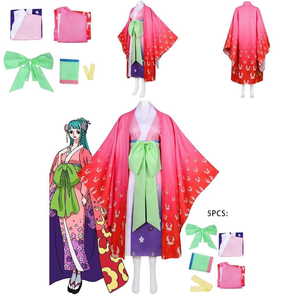 Beautifully Designed One Piece Wano Country Kozuki Hiyori Kimono For Women
