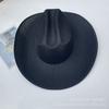 Summer New Simple Sunshade Straw Hat Jazz Sunscreen Hat Women's Irregular Brim Western Cowboy Sun Hat Tide