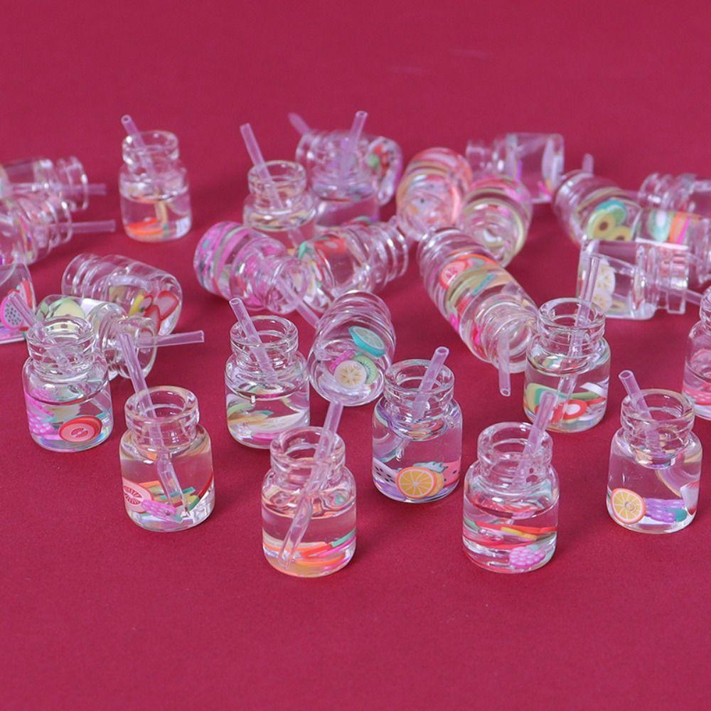 

5 шт., 10 стилей, имитация соломенных фруктов, 1,8*1,3*2,4 см, бутылка для напитка 1/6 1/12, украшение для кукольного домика