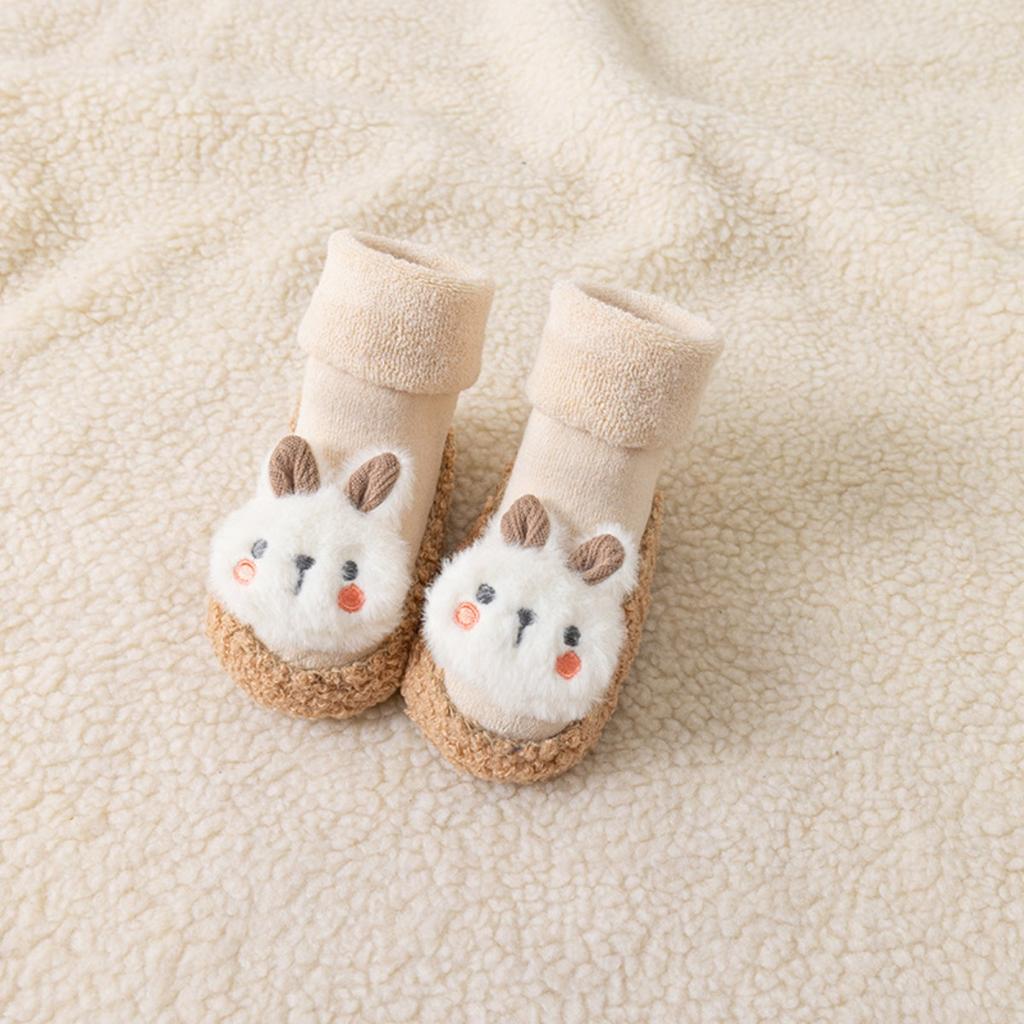 Thickened, Baby, Floor Socks, Looped, Midsole, Children's, Walking Shoes and Socks, Cartoon, Non Slip Socks