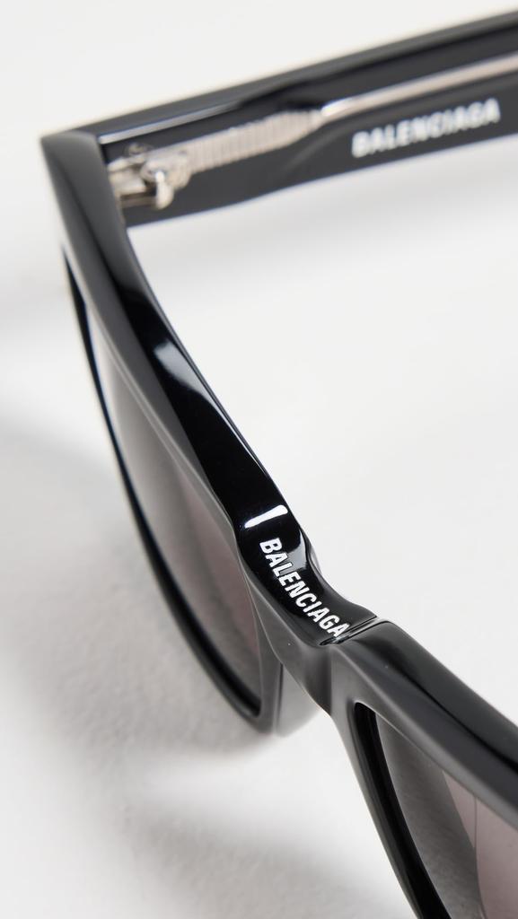 Balenciaga EVERYDAY Square Sunglasses BB0345S 001 Size 55 Made in Italy Men's