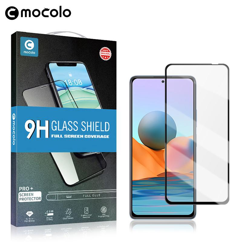 MOCOLO Anti-explosion Silk Printing Tempered Glass Full Size Screen Full Glue Film for Xiaomi Redmi Note 10 Pro 4G (India)/(Global)/Note 10 Pro Max