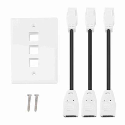 Capac cuplor HDMI o Panou placă de perete video HDTV cu cablu (3 HDMI)