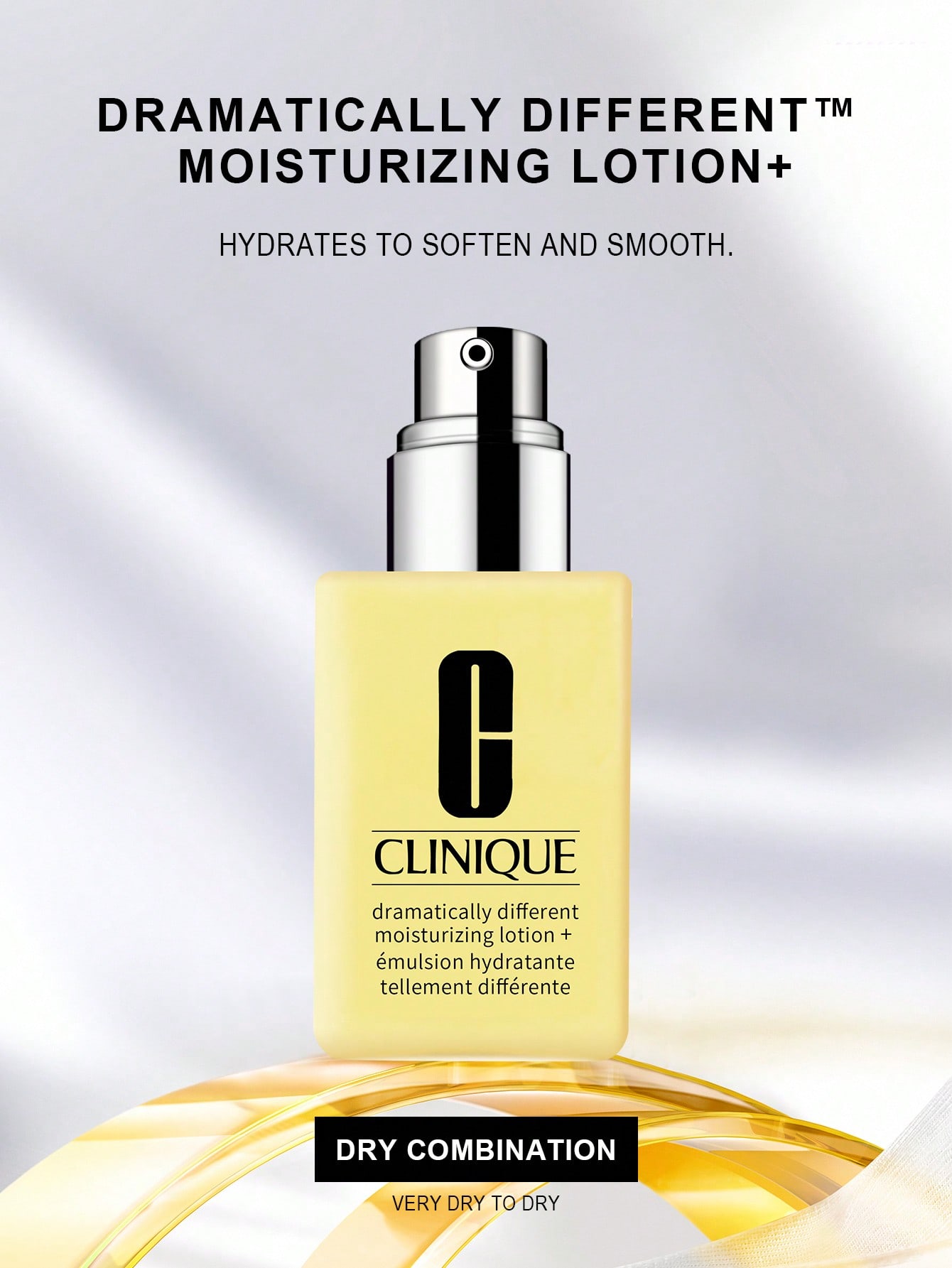 

Clinique Dramatically Different Увлажняющий лосьон+ с дозатором 4,2 жидких унции/125 мл - Для очень сухой и сухой комбинированной кожи MOISTURIZING LOTION+