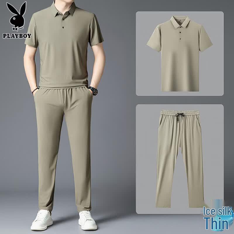 PLAYBOY Men s Ice Silk Casual Wear L