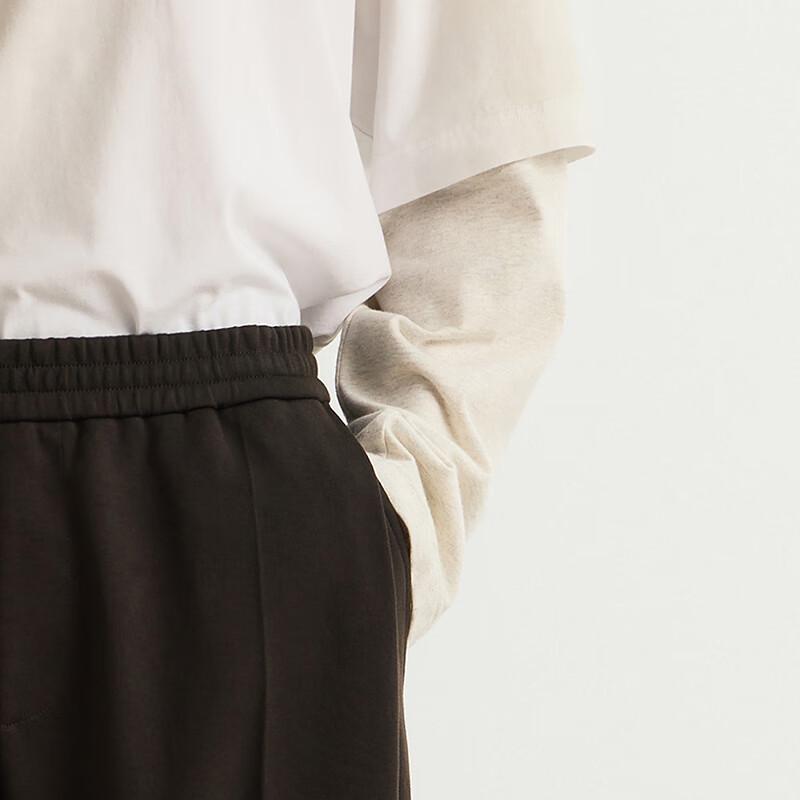 Suxie Men's 2025 Spring Loose Straight-Leg Knitted Casual Pants 9P1E11290