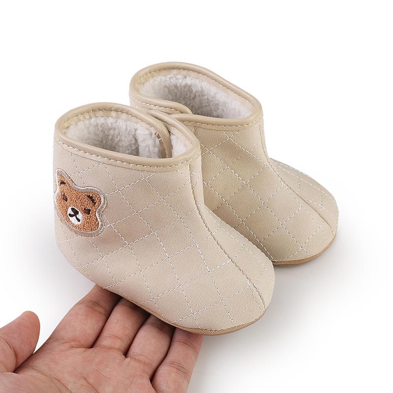 Winter Baby Walker Shoes: Warm Velvet Cartoon Shoes for 0-1 Year Old Boys & Girls