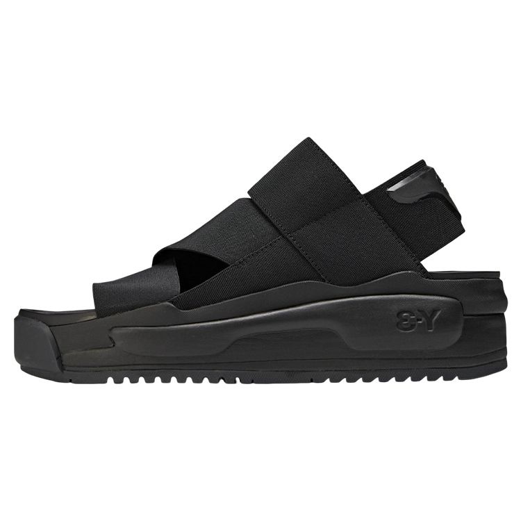 Y-3 Rivalry Sandal Mesh Fabric Cross Strap Fashion Slide Unisex Sandals Black FZ6401