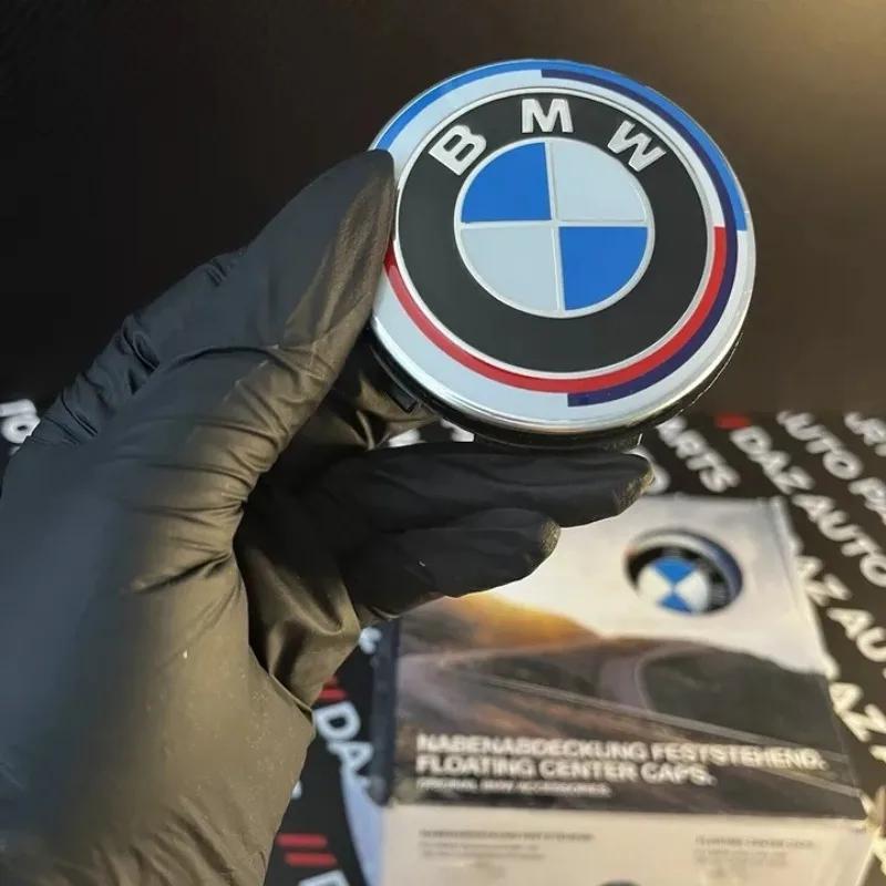 4 Stück 56/68mm Schwebende Felgendeckel für BMW 50. Jubiläum – Passend für E39 E46 E60 F10 F30 G20 X3 X5 Auto Radnaben Zubehör