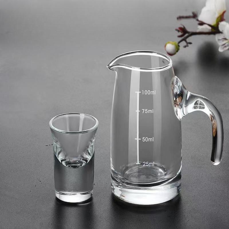 1pcs/6pcs Wine Glass Set Baijiu Cup Set Wine Dispenser Household Small Red Wine Cup Chinese Wine Cup Spirits Glasses Shot Glass