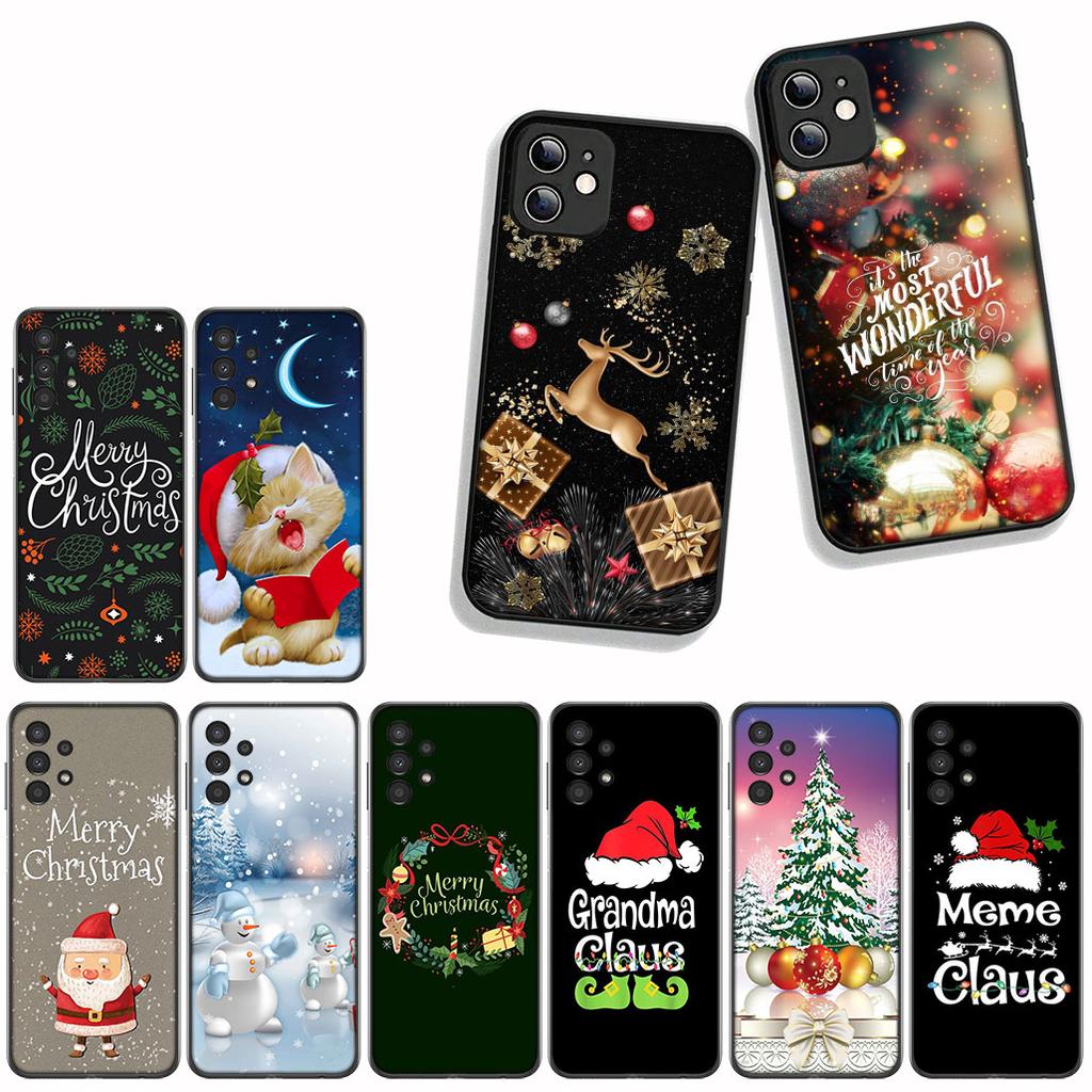 For Xiaomi Redmi Note 14 12 13 ProPlus A3 Pro Plus 12C 13C 14C 5G Phone Cover Case Merry Christmas Tree Deer Snowman