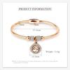 European and American LifeTree Rhinestone Titanium Steel Bracelet with Stainless Steel Magnet for Women