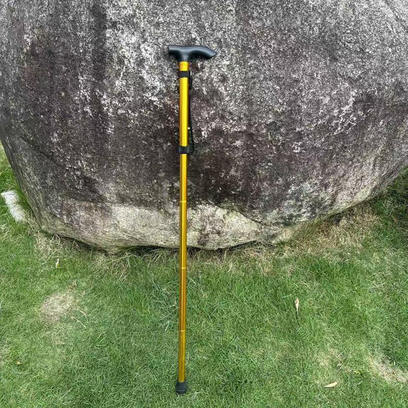 

5-Section Non-Slip Aluminum Alloy Telescopic Walking Stick for Elderly and Outdoor Trekking