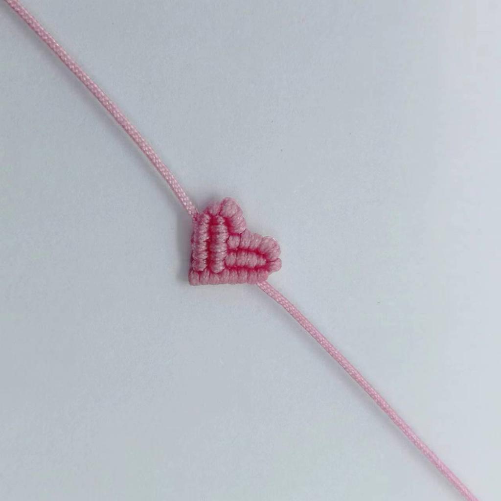 Handarbeit Handgestrickt Pfirsich Herzförmig Glücksbringend Rotes Seil Armband Verstellbar Damen Beste Freundin Anhänger Einfach Herren Paar Liebende Geschenk