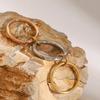 High Grade Stainless Steel Stackable Plain Band Rings, Simple Linked Finger Rings, Fashion Daily Gift for Women