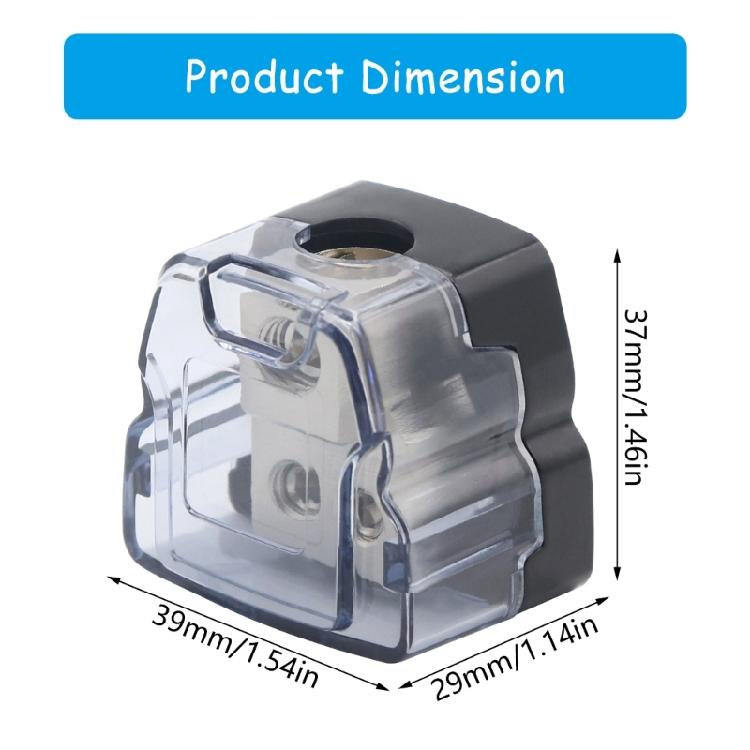 Electrical Wire Connector Box Circuit Safe Power Splitter, 1 Input 2 Output, with Self Tapping Screws & Hexagonal Keys