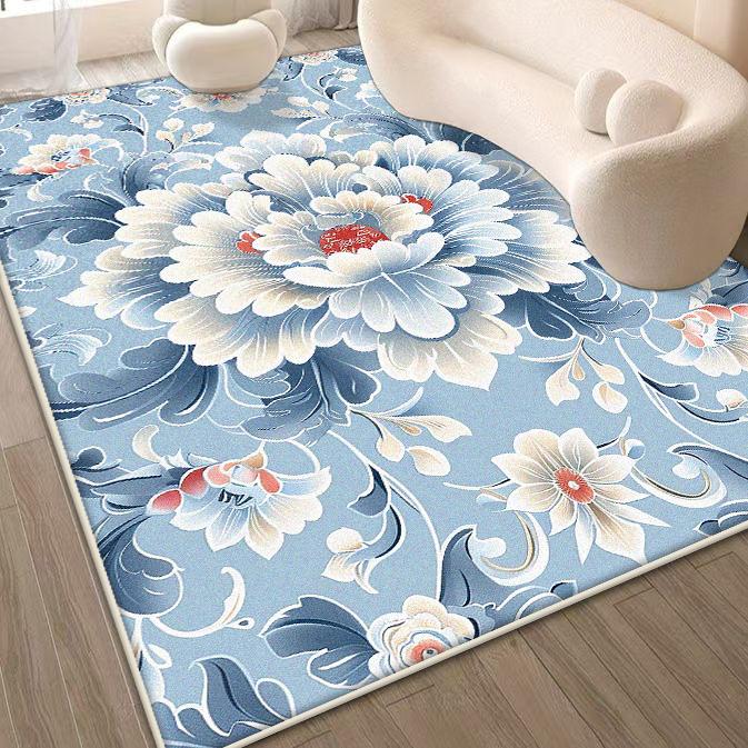 

Современный Большой Размер Украшение Дома Ковер Гостиная Противоскользящий Коврик для Дивана Столика Цветочный Дизайн Милый Ковер для Украшения Комнаты Девочки Моющийся 60*90cm