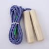 Jumping Rope Wood Handle Adjustable Strong Flax Weaving Long Rope Fat Burning Professional Adult And Children Fitness Exercise
