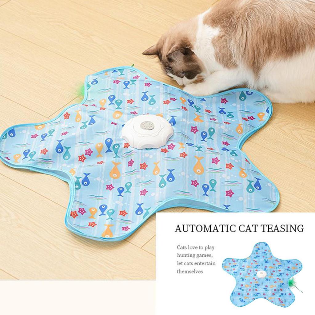 Electric cat turntable pet toy self-stimulating and relieving boredom automatic intelligent cat funny stick sports consumption