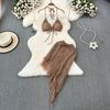 Seaside Vacation with Chest Pad High Waist Hip Bag Fashion Suit