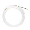 White Cable Pulling Tool 15m Length Wire Threader Flexible Fish Tape Puller  Construction Workers