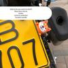 Motorrad-Dekorationspuppen Auto-Armaturenbrett-Dekorationsaufkleber, Kennzeichenverzierungen, Motorrad Auto-Batterie Autoaufkleber