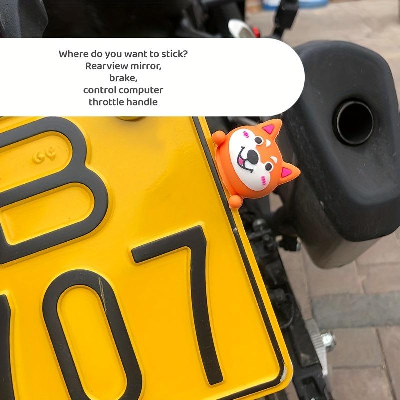 Motorrad-Dekorationspuppen Auto-Armaturenbrett-Dekorationsaufkleber, Kennzeichenverzierungen, Motorrad Auto-Batterie Autoaufkleber