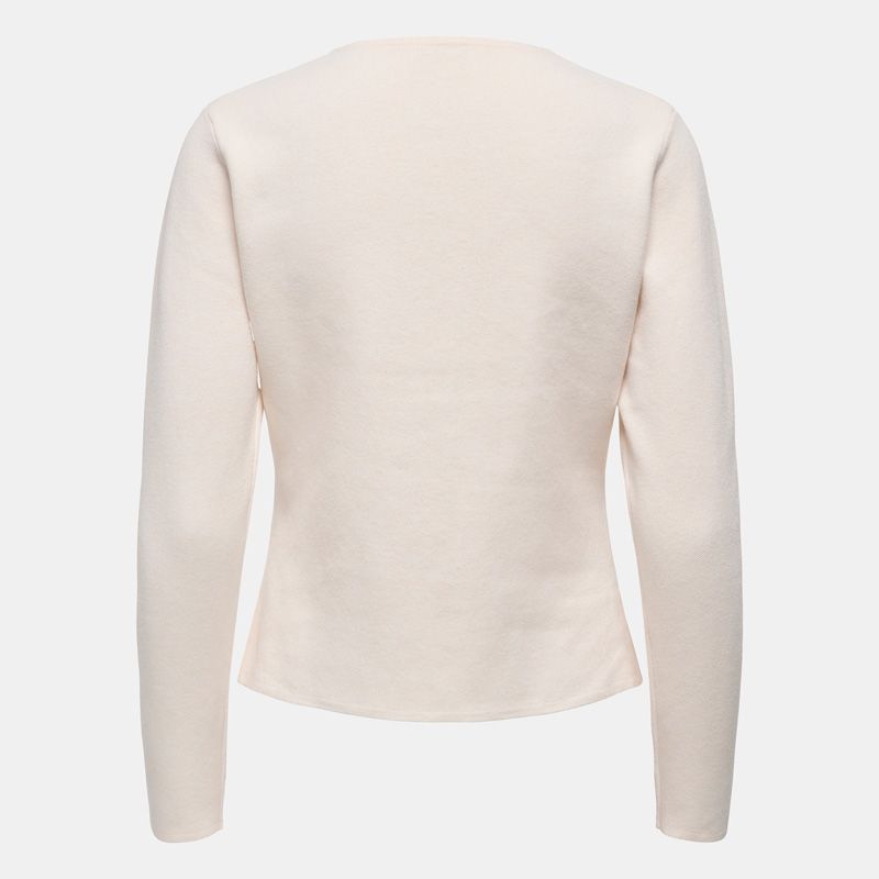 Fine Knit Cardigan with Round Neck Prime Life Golden Buttons Woman JDY