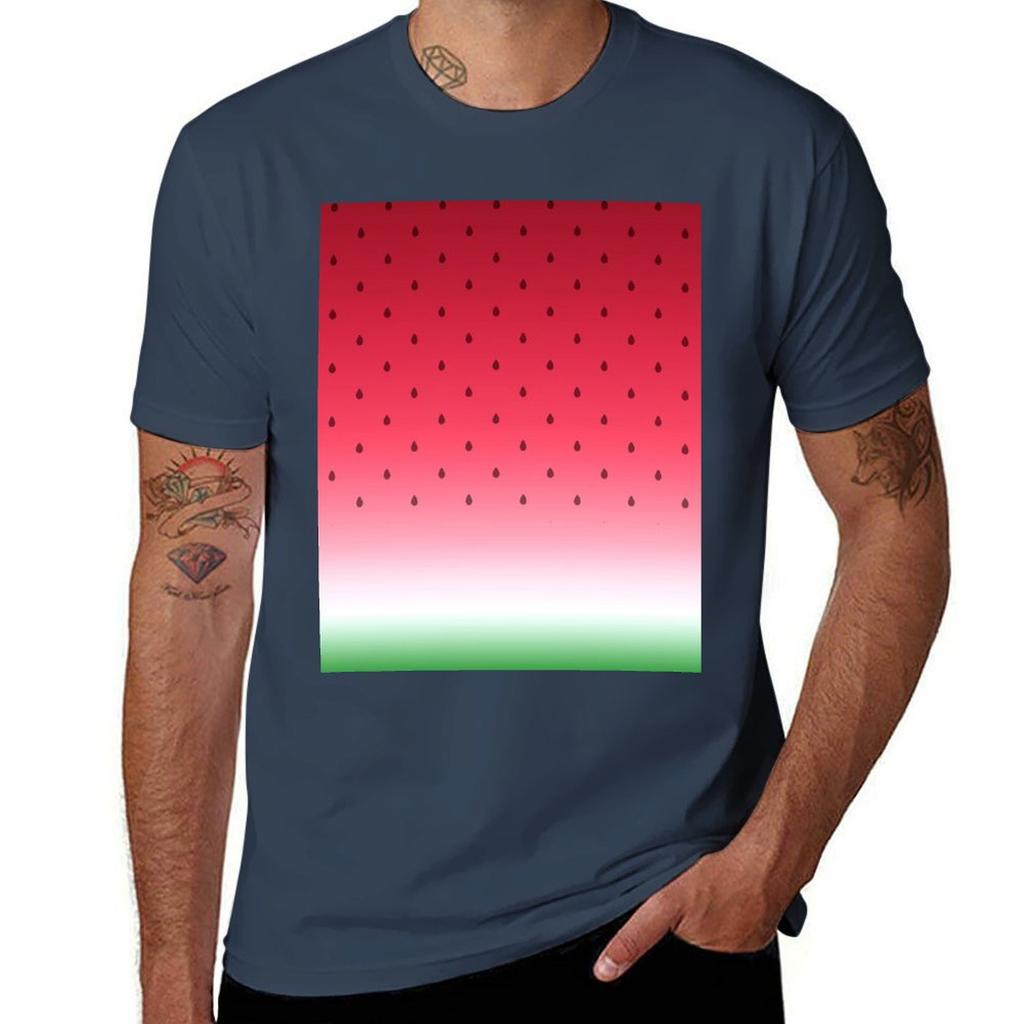 Watermelon Tshirt Nonshrink Basic Cotton Tshirt
