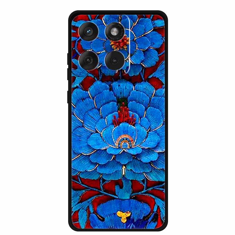 3D Emboss Flower Case For Moto Edge 60 60s Stylus Pro 5G Soft Silicone Bumper Phone Cover For Motorola Edge 60 Fusion 60 s Funda