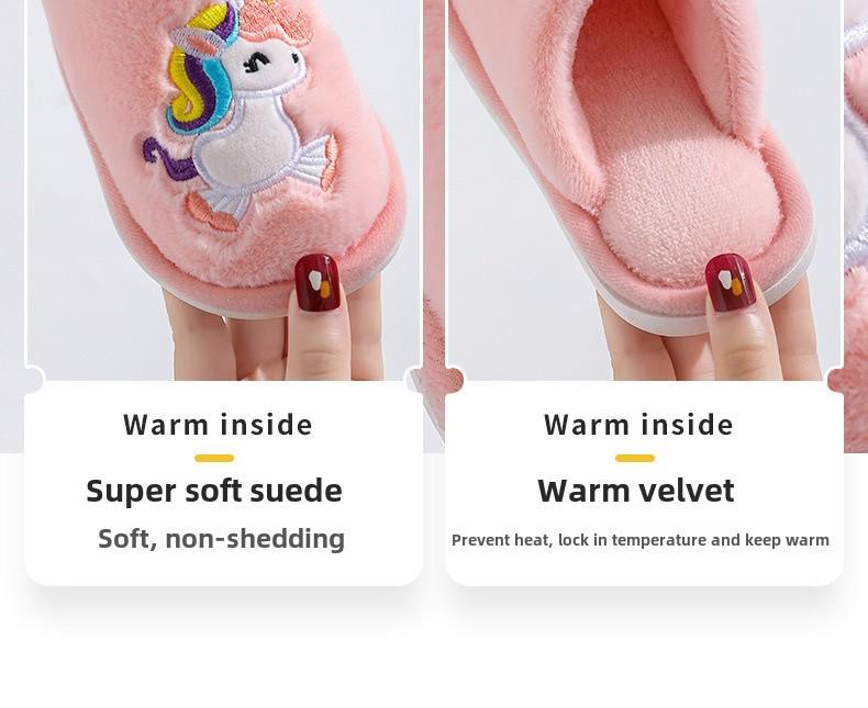 Cozy Kids' Non-Slip Indoor Mops – Soft Cotton Bottom for Parent-Child Use, Ideal for Autumn and Winter