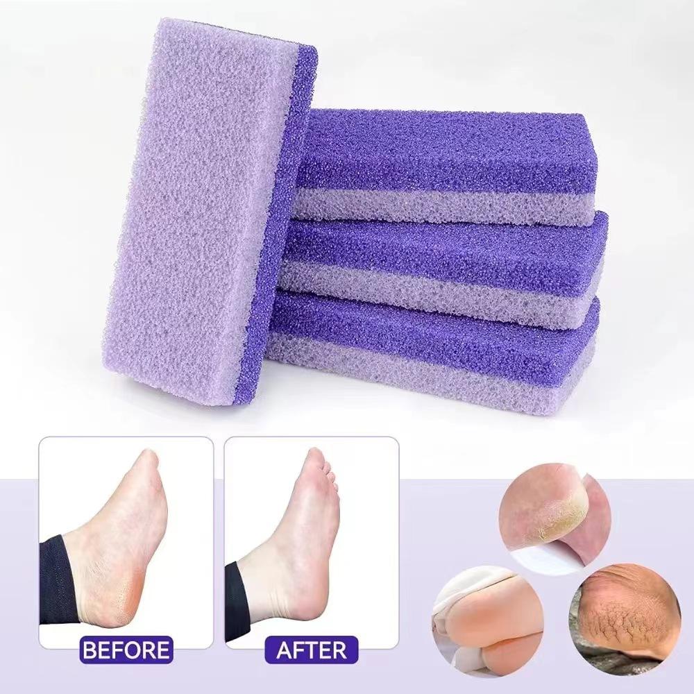 Foot Pumice Stone for Feet Hard Skin Callus Remover and Scrubber (Pack of 1) (Blue And Purple)