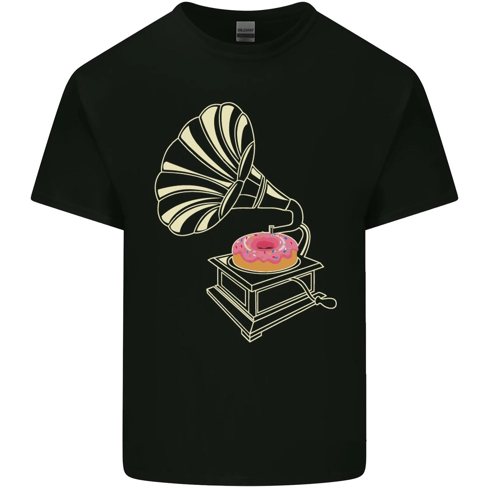 Gramophone Donut Music DJ Vinyl Funny Kids T-Shirt Childrens 3XL