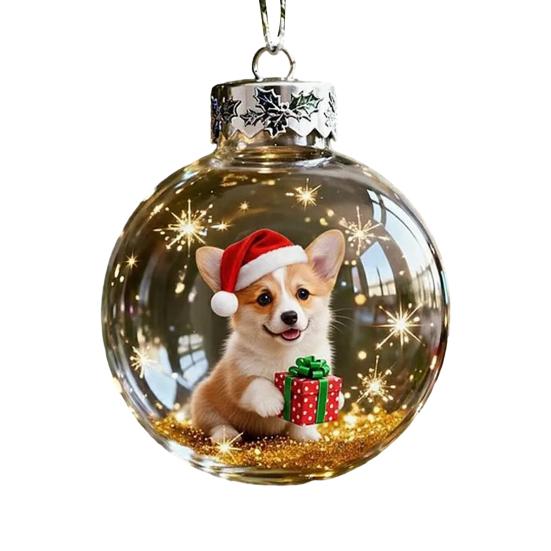 Weihnachtsvogel Acryl Ornamente 2D Kardinäle Tier Baumschmuck Handgefertigt Feiertag