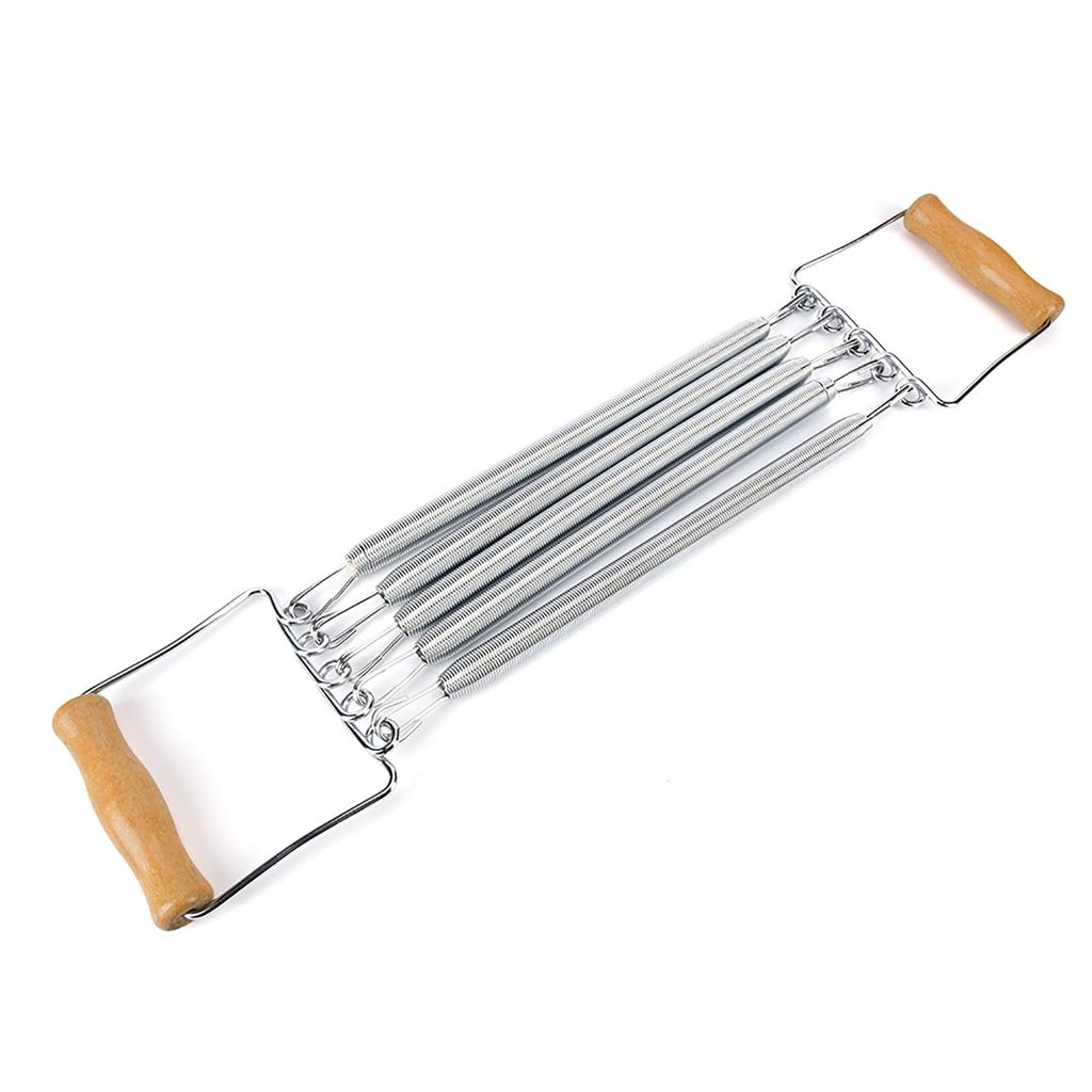 Expander thoracique, Poignée en bois, Ressort détachable, Équipement d'exercice musculaire et de fitness pour la maison, Hommes, Expander thoracique 7-en-1 Développeur