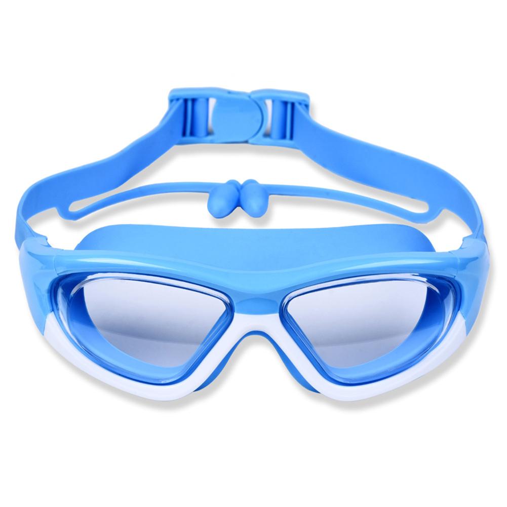 Ochelari de înot anti-aburire cu dopuri de urechi pentru copii, băieți și fete, ochelari de înot profesionali, anti-aburire, pentru 3-12 ani
