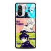 Jujutsu Kaisen Anime Tempered Glass Case Funda For Xiaomi Redmi Note 9S 10 11 9 8 Pro 10S 8T 9T 9A 9C K40 Back Shell Cover Coque