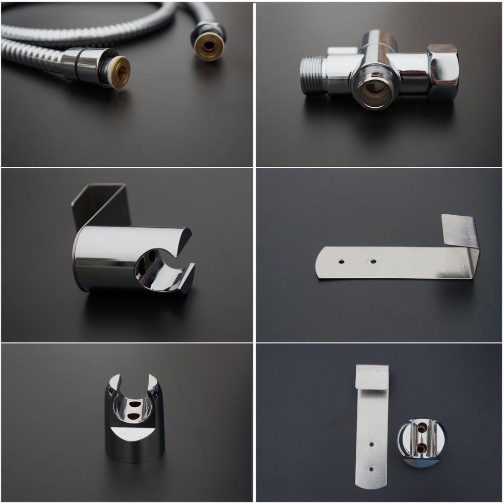 Handheld Brass Bidet Sprayer with Hose Italy Health Faucet Shattaf for Toilet & Cloth Diaper Washer