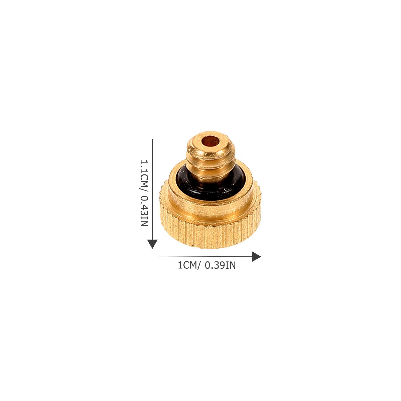 30pcs Brass Misting Nozzles 0.3Mm Orifice Lead-Free Anti-Leak For Outdoor Cooling System Greenhouse Mist Irrigation Low