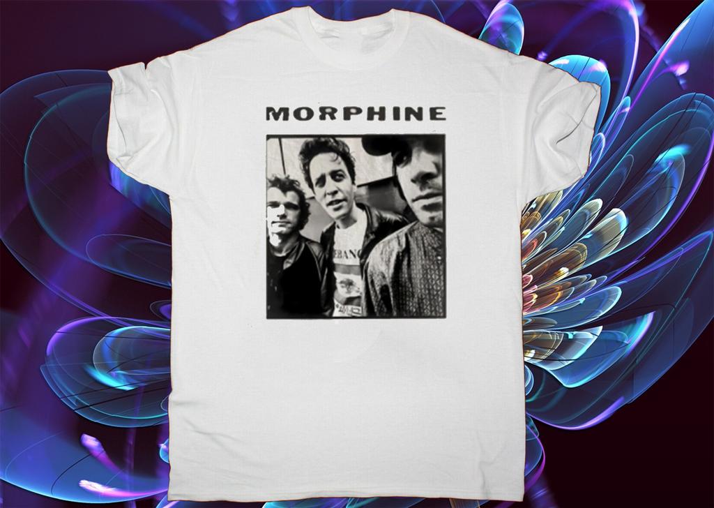 Morphine Band Members White Cotton All Size Unisex Men T Shirt
