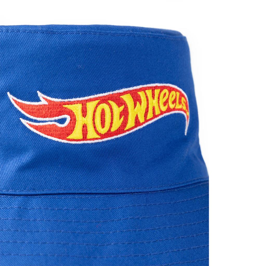 Hot Wheels Boys Checkerboard Logo Reversible Bucket Hat