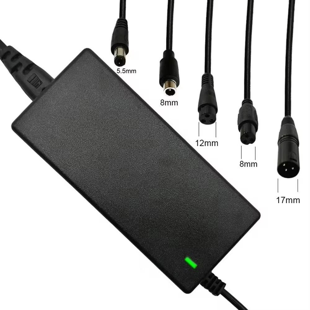 1Set US/EU/UK Plug Electric Scooter Power Adapter AC 100-240V DC 42V 2A Electric Scooter Accessories Black Charging Converter