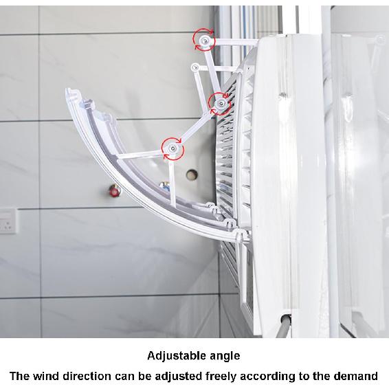 Window Ac Unit Air Deflector, Window Ac Vent Deflector, Air Conditioner Wind Deflector, Could Be Cut Freely, Prevent Direct Blowing