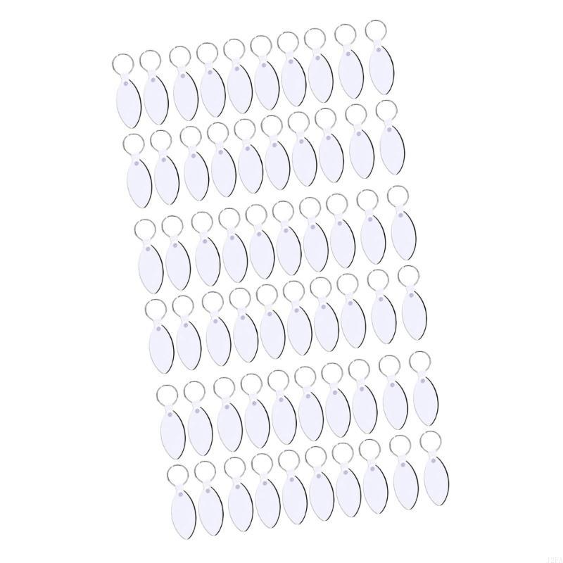 Bulk Set Of 60 Keychains for Customizable Creation Heat Transfer Keyrings